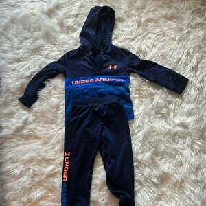 Boys Under Armor Hooded Track Suit